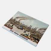 オールドマン・リバー、ニューオーリンズ水辺 ドアマット (アングル)