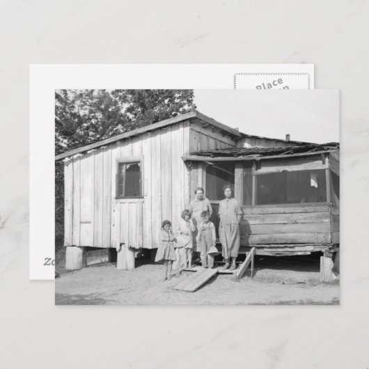 オールドミシシッピーの家と家族 ポストカード (正面/裏面)