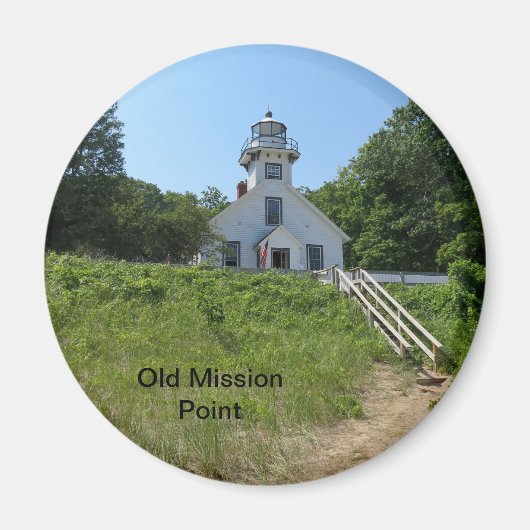 オールドミッションポイントライトハウス マグネット (正面)