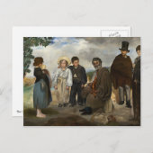 オールドミュージシャンエドワードマネ ポストカード (正面/裏面)