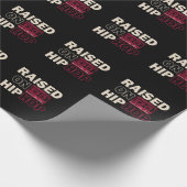 オールドミュージックラップの幼少期ヴィンテージヒップホップベース ラッピングペーパー (角)