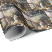 オールドミルク缶とデイジーブーケ ラッピングペーパー (ロールコーナー)