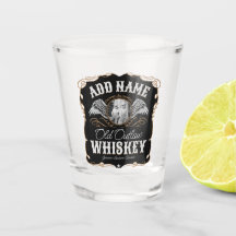 オールドムーンシャインウイスキーラベルADD PHOTO Family Name