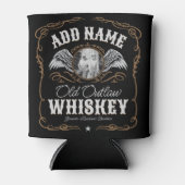 オールドムーンシャインウイスキーラベルADD PHOTO Family Name 缶クーラー (正面)