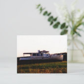 オールドメイン魚釣りボート ポストカード (スタンド正面)