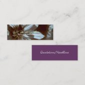 オールドメモリーズ3ホワイトクレマティス花の写真B スキニー名刺 (正面/裏面)