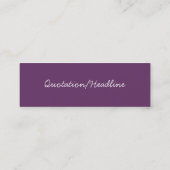 オールドメモリーズ3ホワイトクレマティス花の写真B スキニー名刺 (裏面)