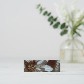 オールドメモリーズ3ホワイトクレマティス花の写真B スキニー名刺 (スタンド正面)