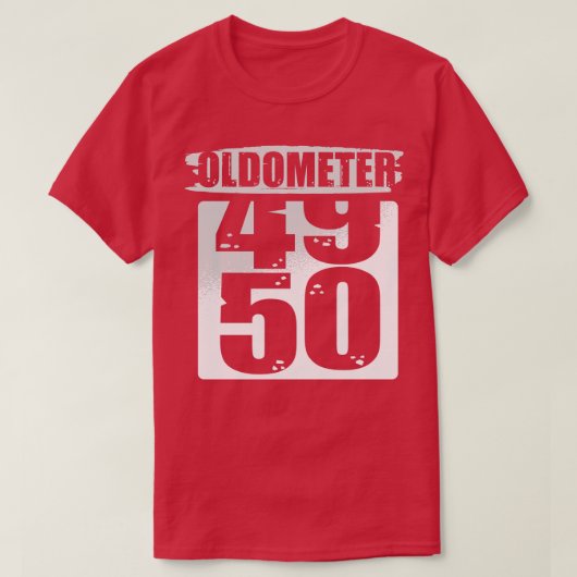 オールドメータ5050誕生祝い Tシャツ (デザイン正面)