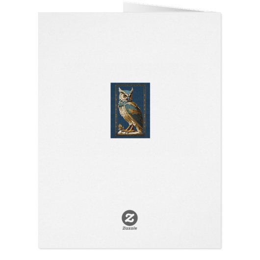 オールドモザイクフクロウ。 (裏面)