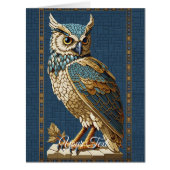 オールドモザイクフクロウ。 (正面)