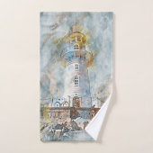 オールドモダンコースト航海の・ライトハウス バスタオルセット (ハンドタオル)