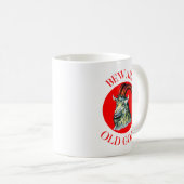 オールドヤギ高齢者のマグに注意 コーヒーマグカップ (正面右)