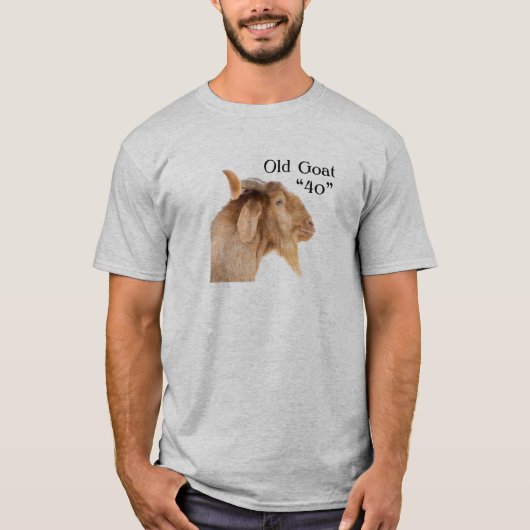 オールドヤギ"40" 40歳の誕生日40歳のTシャツ Tシャツ (正面)