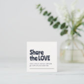 オールドユニークホワイトブルーはっきりしたサロン 紹介カード (スタンド正面)