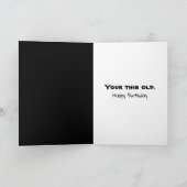 オールドユーモア誕生日レトロカメラ カード (内部)