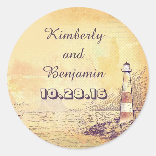 オールドライトハウスシ航海のール ラウンドシール (正面)