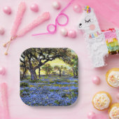 オールドライブオークの木とブルーベル ペーパープレート (パーティー)