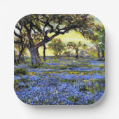 オールドライブオークの木とブルーベル ペーパープレート (正面)