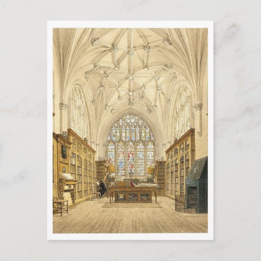 オールドライブラリアットウィンチェスターカレッジヴィンテージ ポストカード (正面)