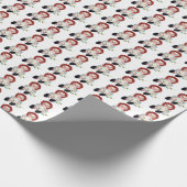 オールドラグドールとデイジーブーケ ラッピングペーパー (角)