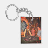 オールドラスベガスネバダヴィンテージカジノシーン キーホルダー (正面左)