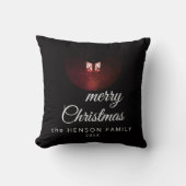 オールドランタンライトメリークリスマススクリプトファミリー クッション (正面)