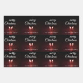 オールドランタンライトメリークリスマススクリプトファミリー ラッピングペーパーシート (正面2)