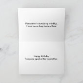 オールドリザード誕生日カード カード (内部)