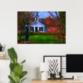 オールドリンチバーグ墓地チャーチ ポスター (ホームオフィス)