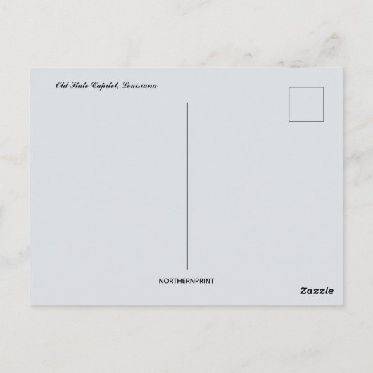 オールドルイジアナ州キャピトルバトンルージュルイジアナ ポストカード (裏面)