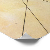 オールドルネッサンス風コンパスバラマッププリント ポスター (角)