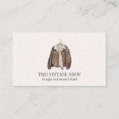 オールドレザージャケットヴィンテージの古着 名刺 (正面)