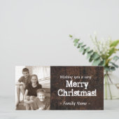 オールドレザーフォトクリスマスカード シーズンカード (スタンド正面)