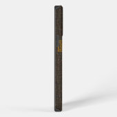オールドレザープリント十字架 iPhoneケース (右側面)