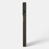 オールドレザープリント十字架 iPhoneケース (左側面)