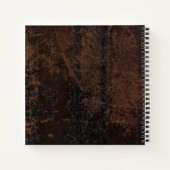 オールドレザールックパーソナライズされたレシピ ノートブック (裏面)