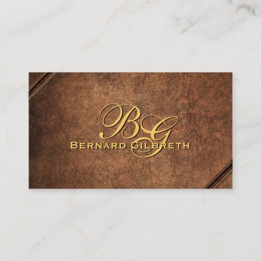 オールドレザールック芸術的Touch 名刺 (正面)