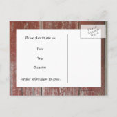 オールドレッドバーンウッド日付保存 案内ポストカード (裏面)