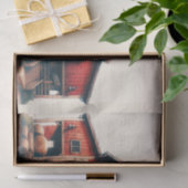 オールドレッドバーンカントリー素朴ウェディング 薄葉紙 (ギフト)