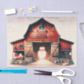 オールドレッドバーンカントリー素朴ウェディング 薄葉紙 (クラフト)