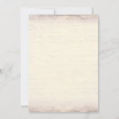 オールドレッドバーンカントリー素朴ブライダルシャワー 招待状 (裏面)