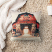 オールドレッドバーンカントリ素朴ー クッション (ブランケット)