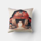 オールドレッドバーンカントリ素朴ー クッション (裏面)