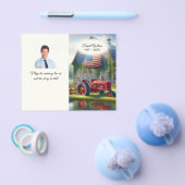 オールドレッドファームトラクター葬儀フライヤー チラシ (シングル)