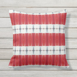 オールドレッドホワイトボバーブルーレイクバック アウトドアクッション