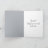 オールドレディーオンホスコッチグリッド誕生日 カード (内部)