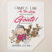 オールドレディーハウスフルオブヤギ シェルパブランケット (正面)