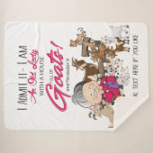 オールドレディーハウスフルオブヤギ シェルパブランケット (正面(横))