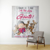 オールドレディーハウスフルオブヤギ タペストリー (インサイチュ)